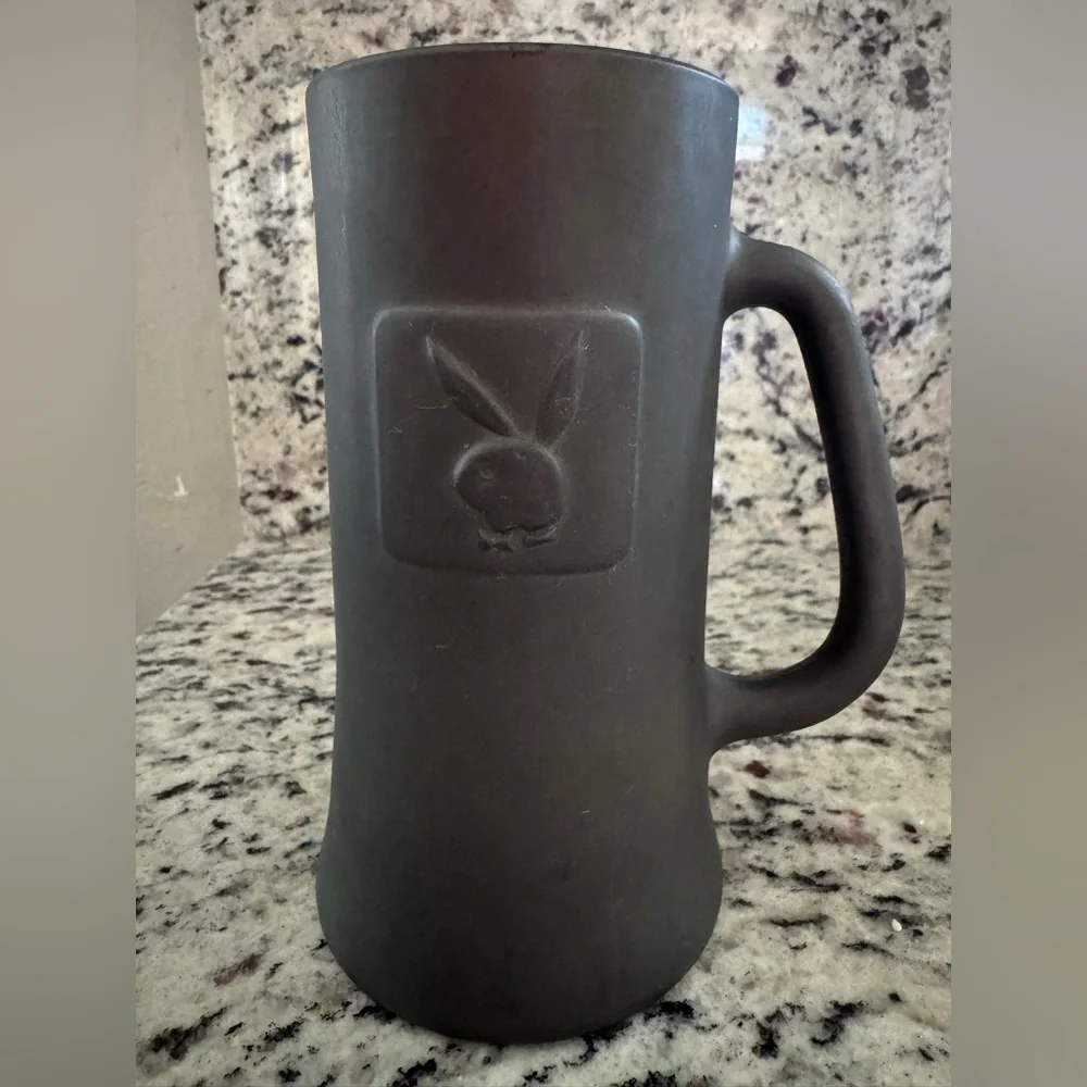 Playboy coated glass drinking stein 16 oz